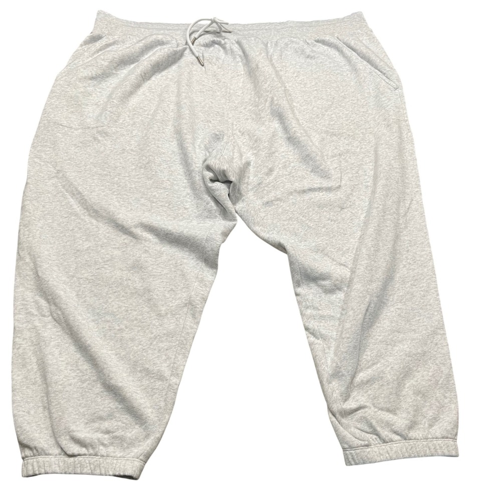 All in Motion Womens 3X Gray Heather Jogger Sweatpants Drawstring Pockets